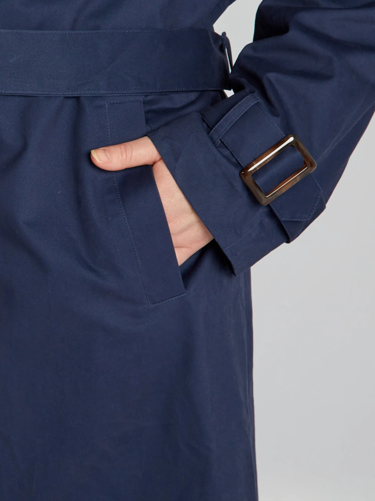 Trench lungo - Blu marine