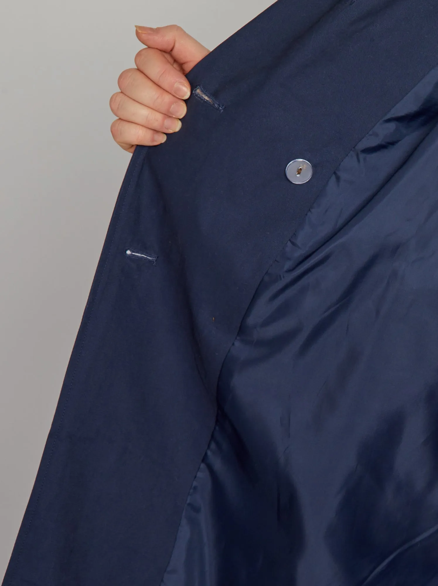 Trench lungo - Blu marine