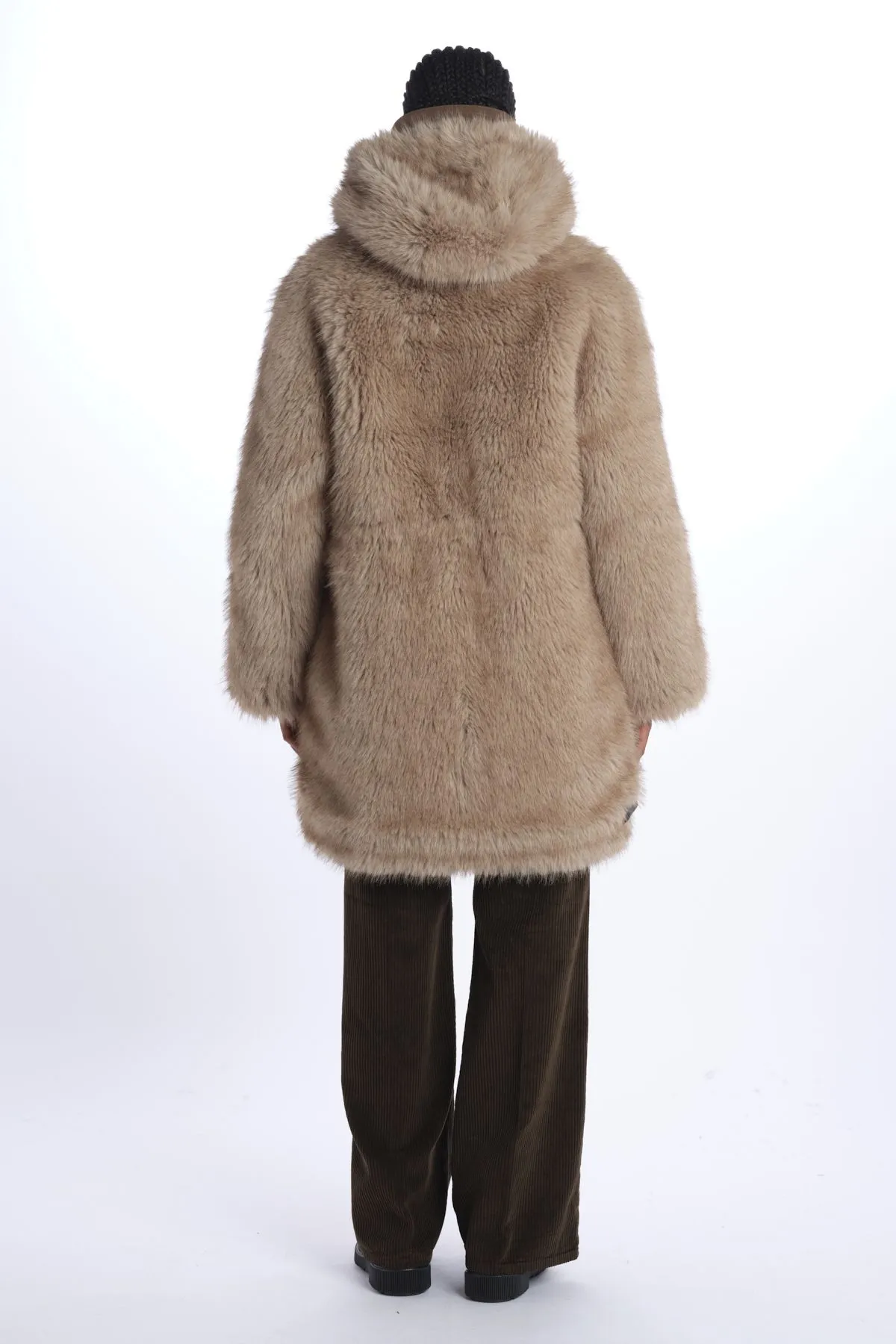 urbancode Parka lungo reversibile ecovolp    