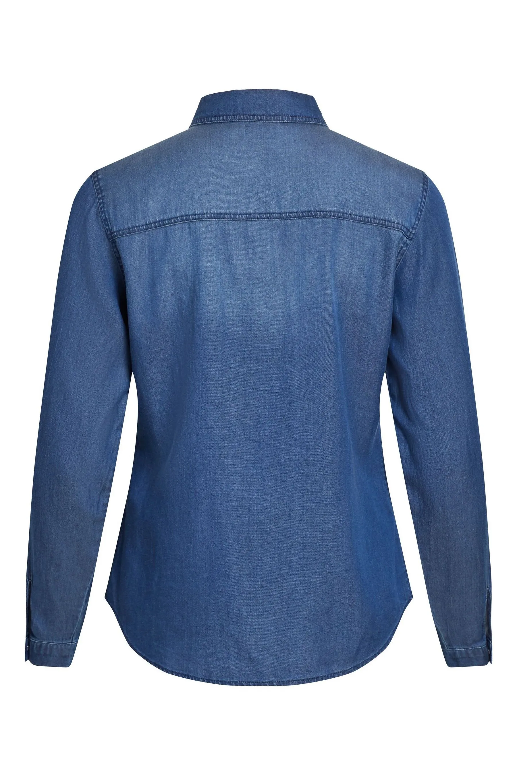 VILA - Camicia leggera con Denim tasca