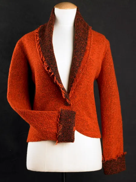 Womens jackets in soft boiled wool