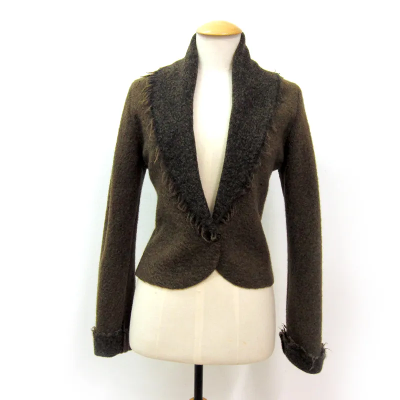 Womens jackets in soft boiled wool