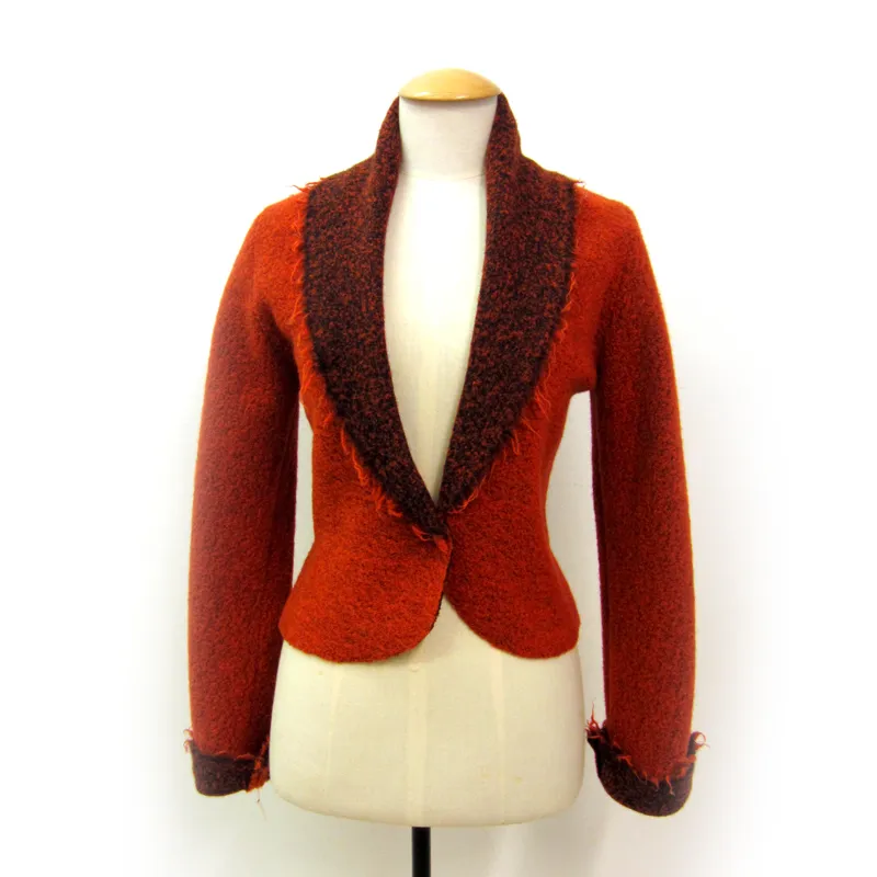 Womens jackets in soft boiled wool